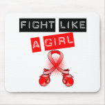 AIDS HIV Fight Like A Girl mousepads
