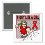 AIDS HIV Fight Like A Girl Punch buttons