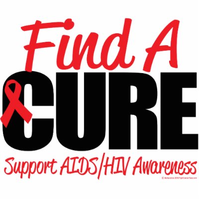 AIDS/HIV Find A Cure Photo Sculptures by fightcancertees