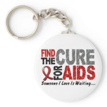 AIDS / HIV Find The Cure 1 Keychain