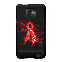 AIDS HIV Floral Swirls Ribbon Galaxy SII Case