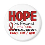AIDS HIV HOPE 1 FRIDGE MAGNETS