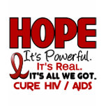 AIDS HIV HOPE 1 t-shirts