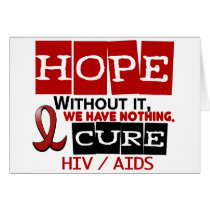 AIDS HIV HOPE 2 CARDS