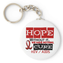 AIDS HIV HOPE 2 KEY CHAIN