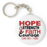 AIDS HIV HOPE 3 KEY CHAIN
