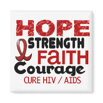 AIDS HIV HOPE 3 REFRIGERATOR MAGNETS