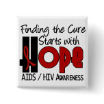 AIDS HIV HOPE 4 PIN