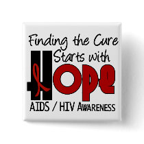 AIDS HIV HOPE 4 PIN