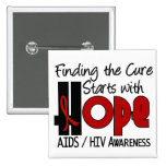 AIDS HIV HOPE 4 PIN