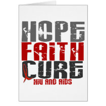 AIDS / HIV HOPE FAITH CURE CARD