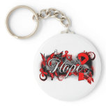 AIDS HIV Hope Garden Ribbon Key Chain