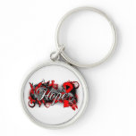 AIDS HIV Hope Garden Ribbon Key Chains