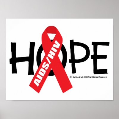 AIDS/HIV Hope Print by fightcancertees