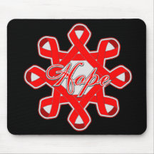 AIDS HIV Hope Unity Ribbons Mousepad