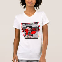 AIDS HIV I Fight Like A Girl Battle T Shirts