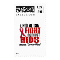 AIDS HIV In The Fight 1 Friend Stamps