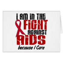 AIDS HIV In The Fight 1 I Care Card