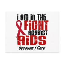 AIDS HIV In The Fight 1 I Care Post Card