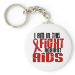 AIDS HIV In The Fight 1 Keychain