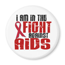 AIDS HIV In The Fight 1 Fridge Magnet