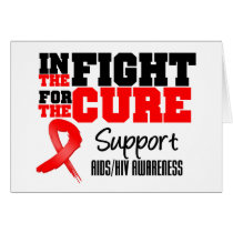 AIDS HIV In The Fight For The Cure Greeting Cards