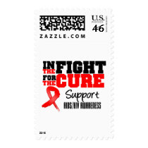 AIDS HIV In The Fight For The Cure Postage Stamps