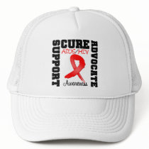 AIDS HIV Support Advocate Cure Trucker Hats
