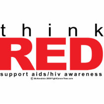 AIDS/HIV Think Red photo sculptures