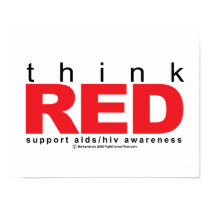AIDS/HIV Think Red posters