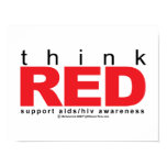 AIDS/HIV Think Red Print