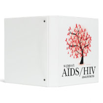 AIDS/HIV Tree Vinyl Binders
