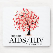 AIDS/HIV Tree Mousepad