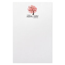 AIDS/HIV Tree Custom Stationery