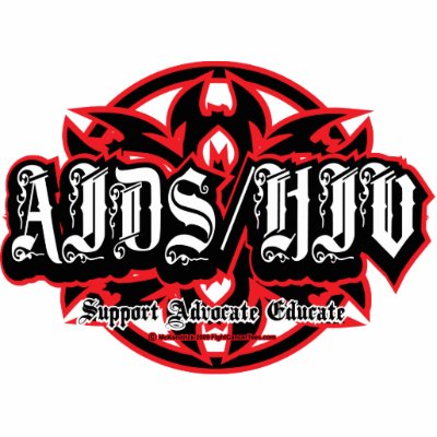 AIDS/HIV Tribal Photo Cut Outs by fightcancertees