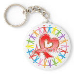 AIDS HIV Unite in Awareness Keychains