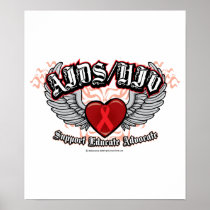 AIDS/HIV Wings Posters
