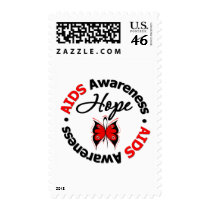 AIDS Hope Scripted Butterfly Postage Stamp