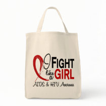AIDS I Fight Like A Girl 10.1 Canvas Bag