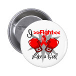 AIDS I Fight Like a Girl With Gloves buttons