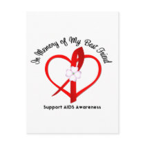 AIDS In Memory of My Best Friend Postcard