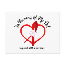 AIDS In Memory of My Dad postcards