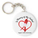 AIDS In Memory of My Husband Keychain