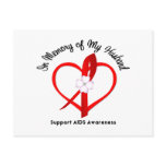 AIDS In Memory of My Husband Postcard