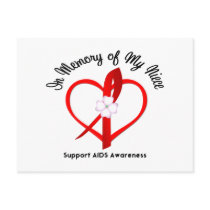 AIDS In Memory of My Niece Postcards