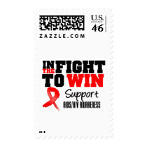 AIDS In The Fight To Win Postage Stamp