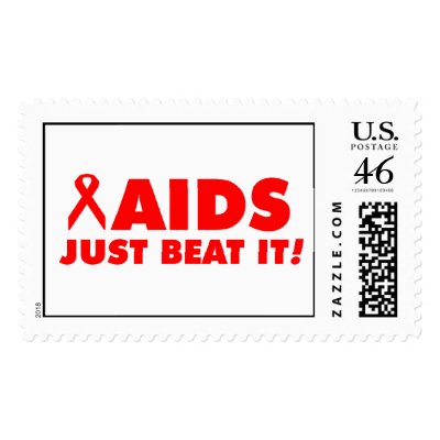 AIDS JUST BEAT IT STAMP by REALITEES