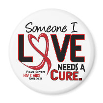 AIDS NEEDS A CURE 2 REFRIGERATOR MAGNETS