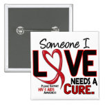 AIDS NEEDS A CURE 2 PIN