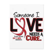 AIDS NEEDS A CURE 2 POST CARDS